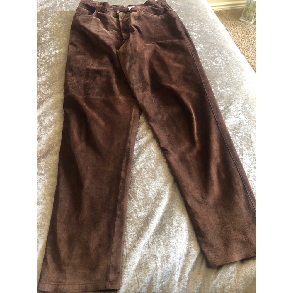 Margaret Godfrey authentic suede leather pants